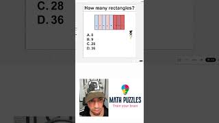 How many rectangles can you count mathpuzzle mentalmath mathchallenge brainteaser maths [upl. by Thomasine]