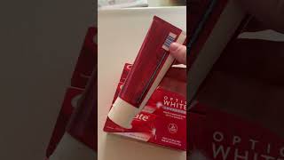 Colgate Optic White Teeth Whitening Toothpaste 3 Pack Review [upl. by Erastus]