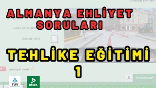 Tehlike Eğitimi 1  Almanya Ehliyet Sınavı Soruları 2024 [upl. by Llednar815]