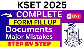 KSET 2025 Application Form  KSET Registration 2025 How To Fill KSET 2025 Application Form [upl. by Utimer]