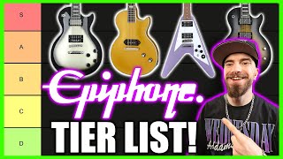 EPIPHONE GUITAR TIER RANKING LIST [upl. by Ynnek624]