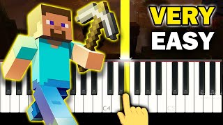 Minecraft Theme  Sweden C418  VERY EASY Piano tutorial [upl. by Ttemme245]