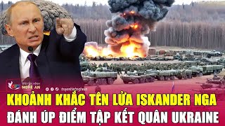 Khoảnh khắc tên lửa Iskander Nga đánh úp điểm tập kết quân Ukraine [upl. by Marley111]