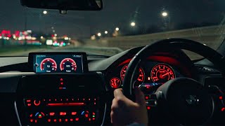 BMW 340i Night Drive  Ultra High Quality Sound [upl. by Abekam142]