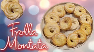 Frolla Montata ricetta base  biscotti di frolla montata food recipe yummy [upl. by Siraj]