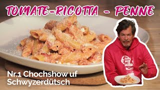 3 Minute TomateRicottaSauce für Penne – Italienisches Rezept [upl. by Malynda501]