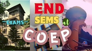 End sem exams at COEP 😵 coep mhtcet2024 engineering [upl. by Airotkciv]