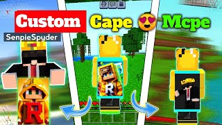 Make your own ✨ ANIMATED CUSTOM CAPE 🤯Mcpe  How To Make Custom Cape In Minecraft Pe 121 😍  2024 [upl. by Nylzaj]