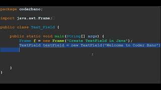 Java textfield [upl. by Amaso601]