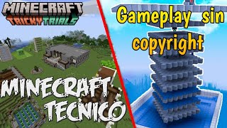 Gameplay de minecraft sin copyright [upl. by Annawahs]