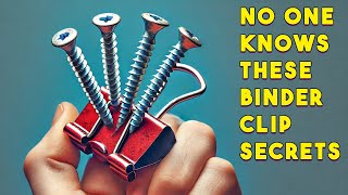 I Regret Not Learning These 26 Binder Clip Ideas At Age 40 [upl. by Ahsok]