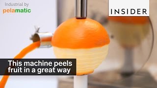 This machine peels oranges in the most perfect way [upl. by Lyrehc669]