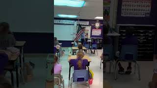 Walkup song entering the classroom Impressed that the class knew the words God Bless America [upl. by Truda]