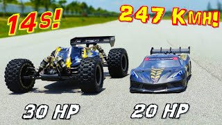 30 HP 14s MONSTER 150 Mph Arrma tire Breakin [upl. by Boggs]