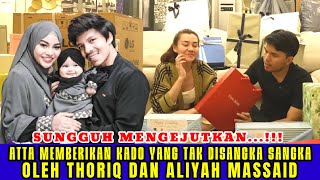 THARIQ amp ALIYAH MENANGIS SAAT UNBOXING KADO ISTIMEWAH DARI ATTA HALILINTAR [upl. by Innavoij207]