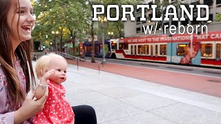 Taking Reborn Baby on an Outing to the Park and Downtown Portland [upl. by Thatch]