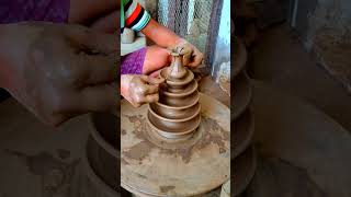 Making clay pottery pottery pottery shortfeed homedecor art [upl. by Arthur]