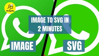 How to convert an IMAGE into SVG within 2 MINUTES [upl. by Alekin]