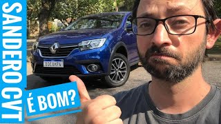 Renault Sandero CVT agora tem câmbio automático mesmo  Avaliação iCarros [upl. by Devonne]