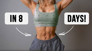 8 Min  8 Days  8 Exercises to Get SMALL WAIST amp ABS  Do This Every Day Home Ab Workout Challenge [upl. by Gustafsson]