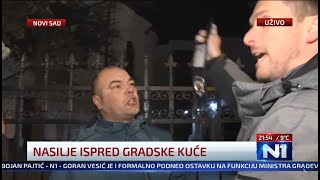 Novi Sad  Hapšenje Gorana Ješića na protestu 05112024 [upl. by Keener]