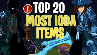 AQW Top 20 Most IoDA Items  Should You Get These [upl. by Aigneis]