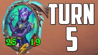 Turn 5 Deathly Striker is Broken  Hearthstone Battlegrounds [upl. by Amesari485]