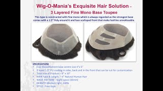 Exclusive range of mens hair systems from WigOMania  UK Hair brand in India [upl. by Nohsauq]