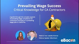 California Contractors Prevailing Wage Tips [upl. by Dranek55]