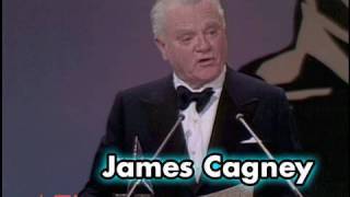 James Cagney Accepts the AFI Life Achievement Award in 1974 [upl. by Ahtanamas]