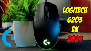 ¿VALE LA PENA el LOGITECH G203 en 2024  el MOUSE GAMER mas famoso y BARATO [upl. by Asyral]