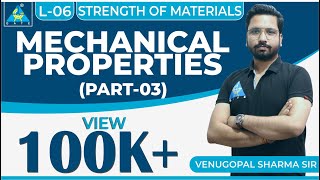 Strength of Materials  Module 1  Mechanical Properties  Part 3 Lecture 6 [upl. by Lieberman]