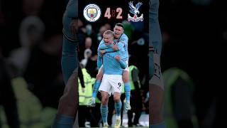 Haalands Hattrick 😱  Man City 🆚️ Palace 42 Match highlights football shorts ronaldo cr7 [upl. by Frick]