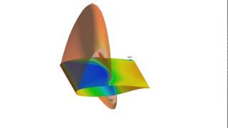 Unsteady Flow Simulation of the BSCW Case 3A AePW2 [upl. by Llenaej]