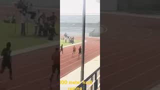 100 meter running Hard viralvideo athletics  💪💪♥️👍 [upl. by Notniuqal]