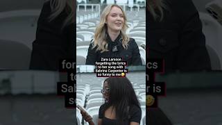 Zara Larsson Forgets The Lyrics To Her song With Sabrina Carpenter 🤣 [upl. by Arev449]