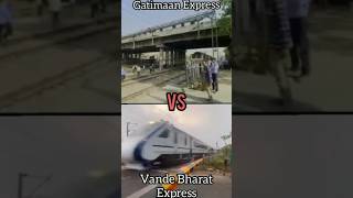 GATIMAAN EXPRESS VS VANDE BHARAT EXPRESS SPEED TEST TRAVELLING traveller [upl. by Labinnah]