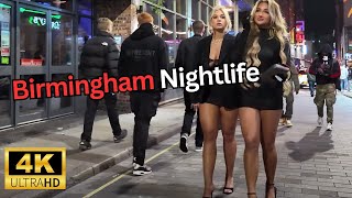 4K Urban Nightlife Scenes  Birmingham UK  2024 February [upl. by Stiruc]