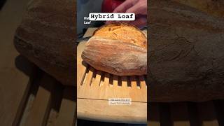 Hybrid loaf ❤️❤️ recipe in description ❤️ bread baguette food recipe asmr baking [upl. by Ragen]