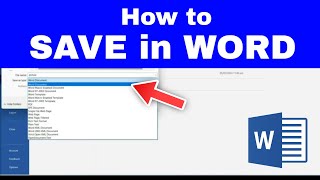 How to SAVE Microsoft WORD Documents Simple Methods [upl. by Knute]