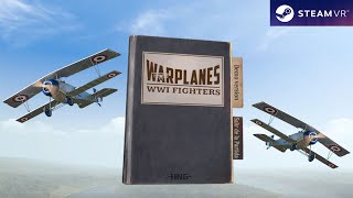 Warplanes WW1 Fighters Demo VR Gameplay SteamPCHTC Vive Cosmos Elite [upl. by Ydahs]