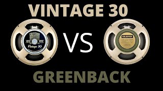 Celestion Vintage 30 vs Greenback with Marshall Origin 20 [upl. by Ruskin]