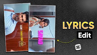 Movie Scene Lyric Video Editing  Instagram Trending Reels Video Editing 🦋 [upl. by Tnirb]