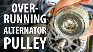 How to Test amp replace overrunning alternator pulley OAP Ford VW Audi etc [upl. by Lanaj]