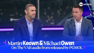 😲 Martin Keown amp Michael Owen react to VAR audio after Luis Diazs disallowed goal vs Spurs [upl. by Kunz434]