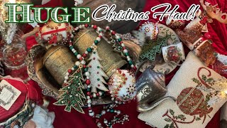 HUGE CHRISTMAS HOME DECOR HAUL  VINTAGE INSPIRED [upl. by Vrablik714]