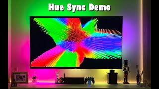 Hue Sync Dolby Vision Demo on Sony Bravia 65” with Gradient 65”  5 Play Bars  Argenta Spot Lights [upl. by Iturk]