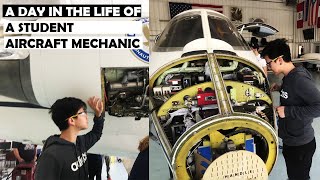 A Day in the Life of a Student Aircraft Mechanic  Embry Riddle Daytona Beach [upl. by Auqenes692]