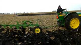 830 John Deere and 5 bottom plow [upl. by Merfe]