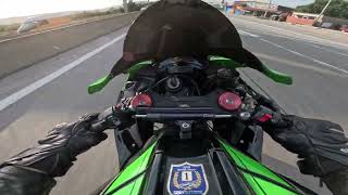 Rapid Bike zx10r highway high speed run  Racefit pure exhaust sound  4K  Gopro Hero 12 black [upl. by Purington]